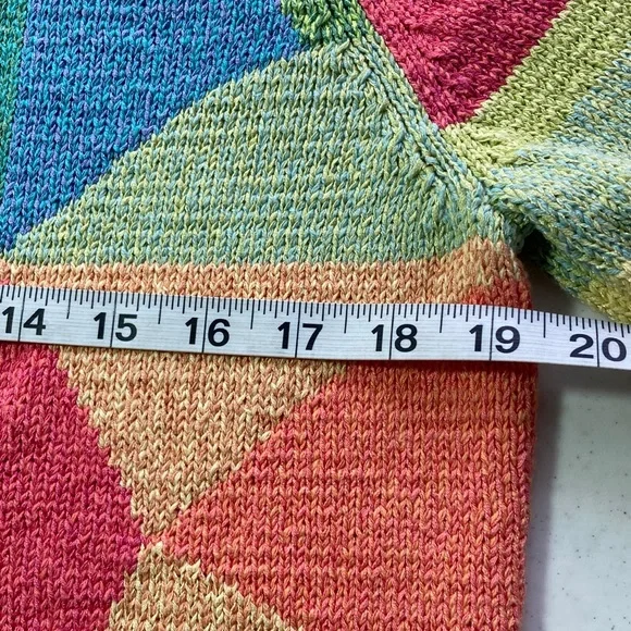 Talbots Multicolor Geometric Sweater - Picture 6 of 7